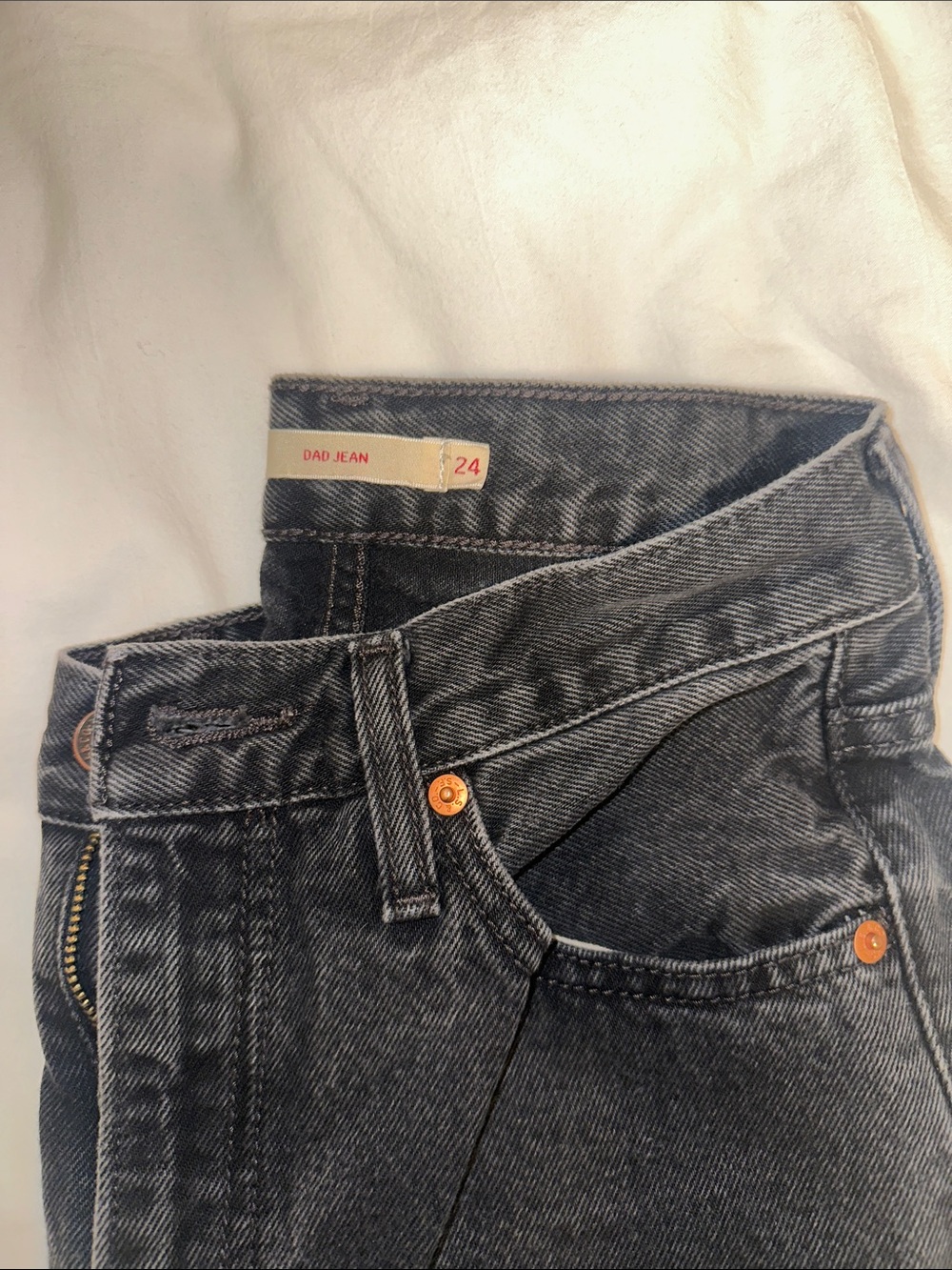 Women’s High-Rise Black Denim Jeans - Size 24
